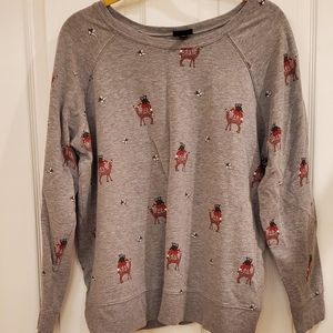 Torrid size 2 animal print sweater